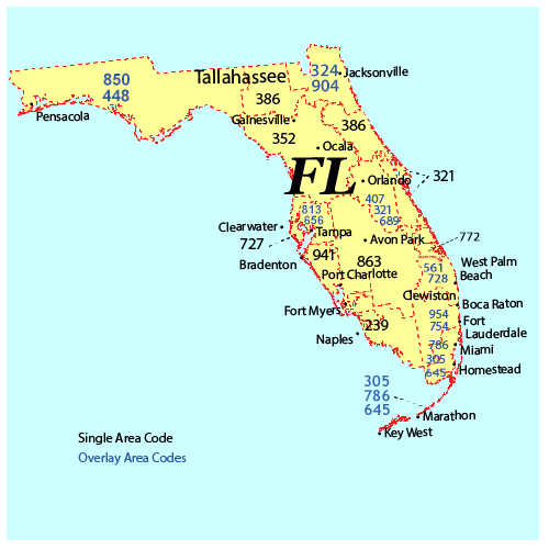 Area Code 239 Florida Map NANPA : Number Resources   NPA (Area) Codes